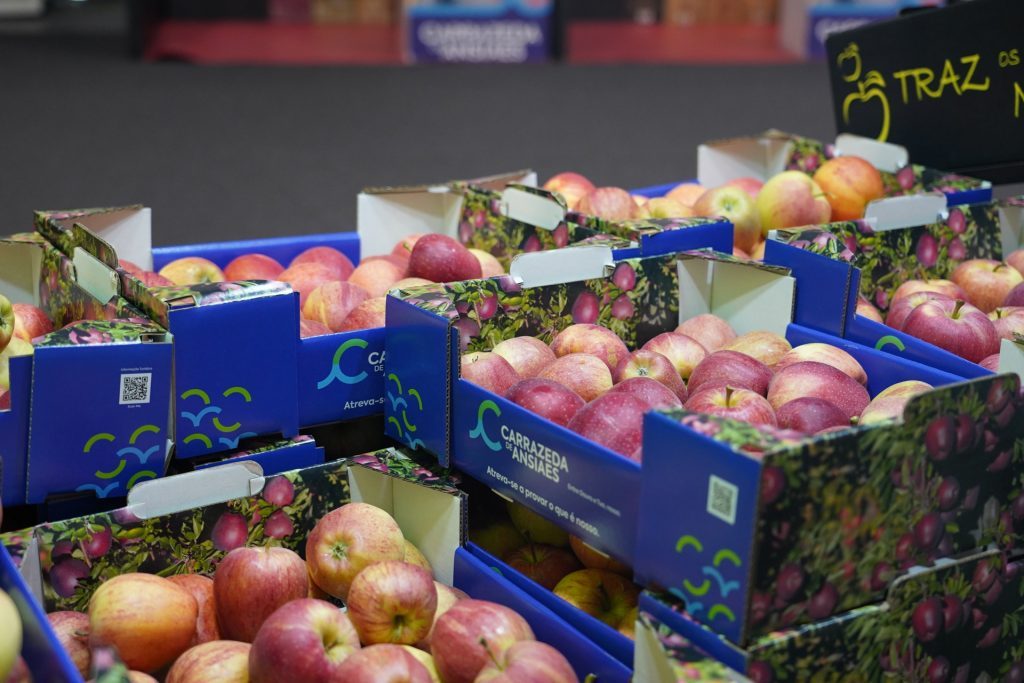 Cajas de manzana de Carrazeda